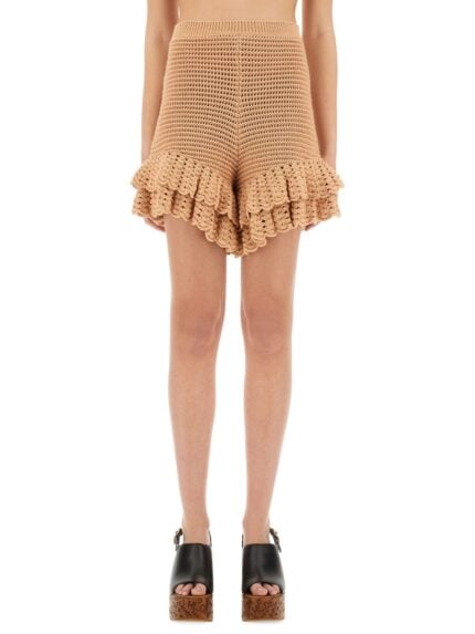 CHLOE' CROCHET KNIT MINI SHORTS