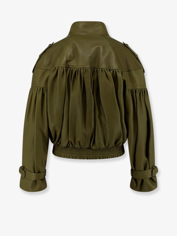 CHLOE' Crop Fit Leather Jacket