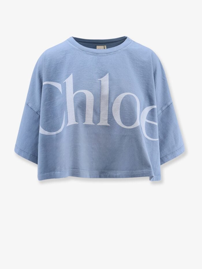 CHLOE' Cropped Cotton T-shirt
