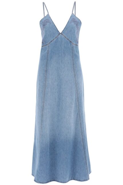 CHLOE' Denim Maxi Dress For Women