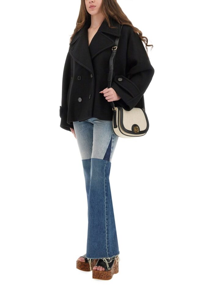 CHLOÉ DOUBLE-BREASTED JACKET WITH PEAKED LAPELS