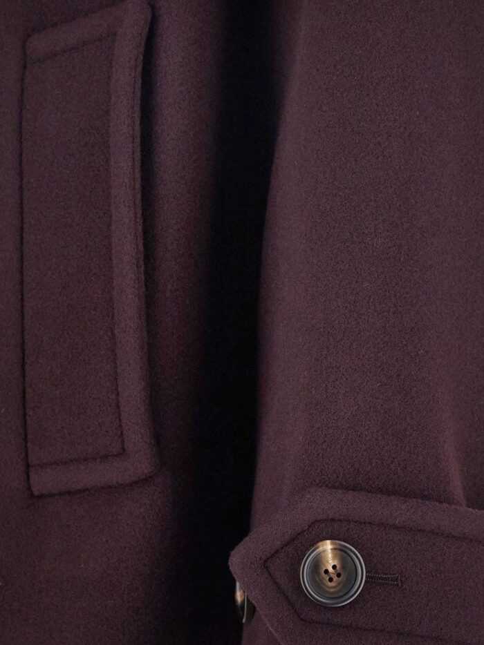CHLOE' Double-breasted Wool Blend Peacoat