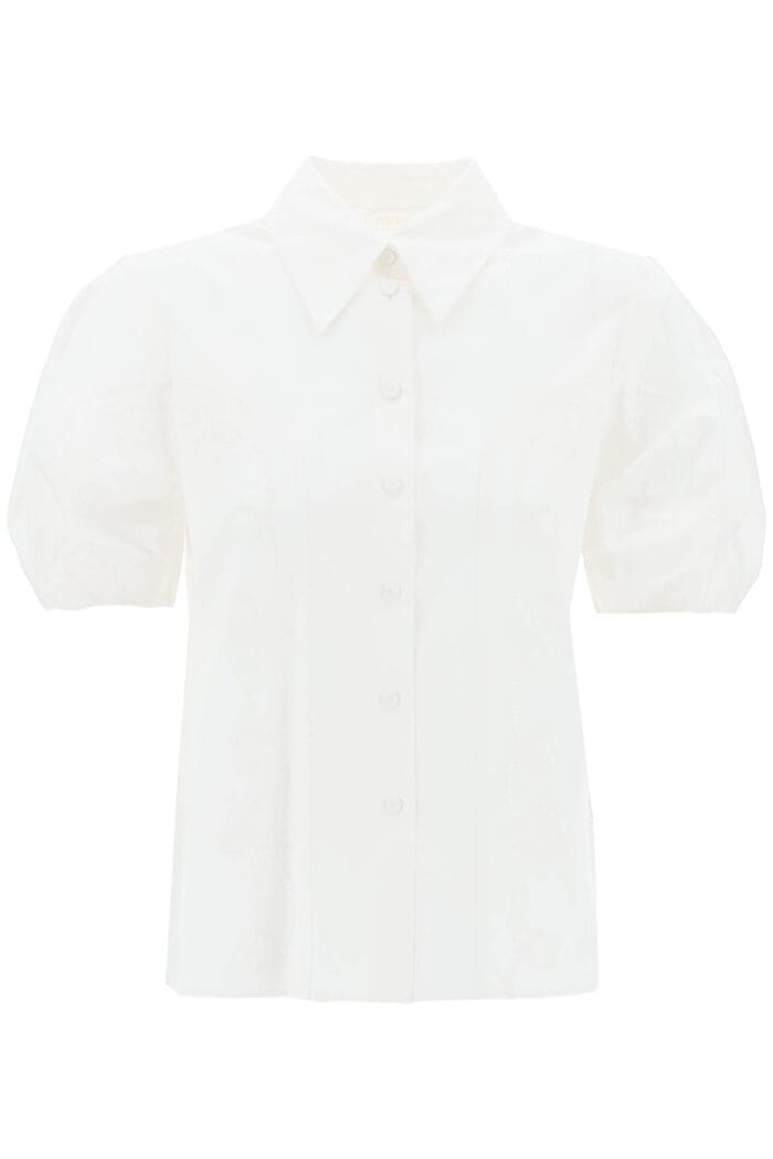 CHLOE' Embroidered Blouse With Balloon Sleeves