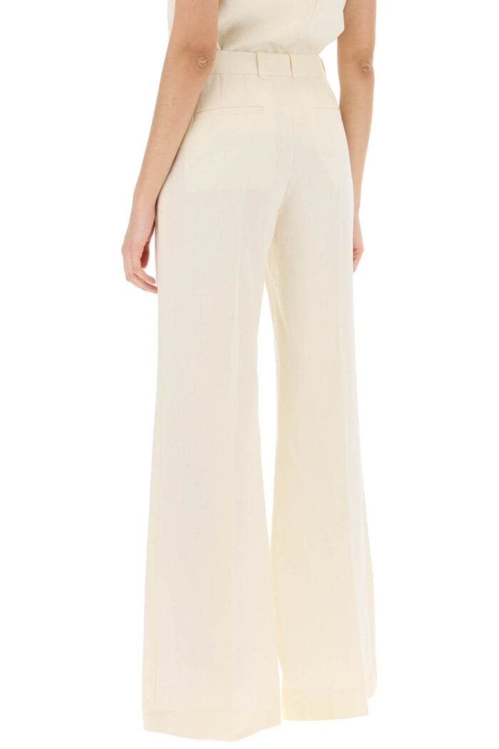 CHLOE' Flared Linen Pants For Women