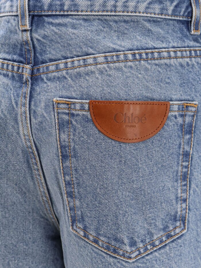 CHLOE' Frayed Bottom Jeans