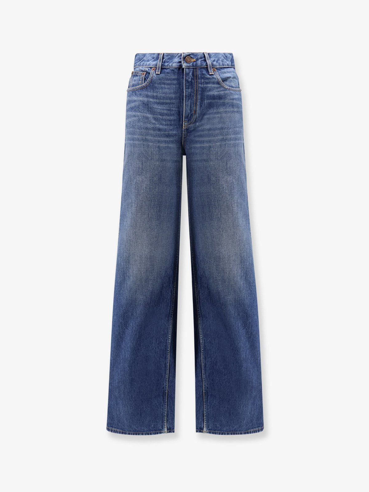 CHLOE' Jeans With Leather Logo Tag