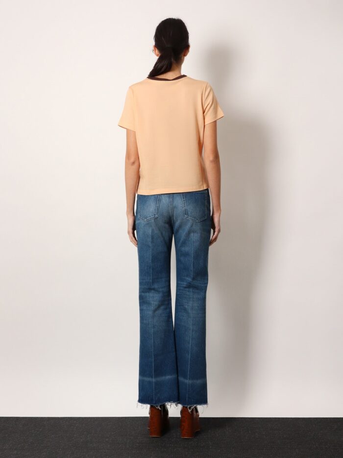 CHLOE' Jersey T-shirt With A Large Portrait Print And Chloé Logo