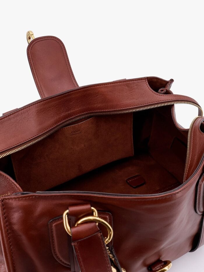 CHLOE' Kerala 25 Leather Handbag With Maxi Hook On The Front
