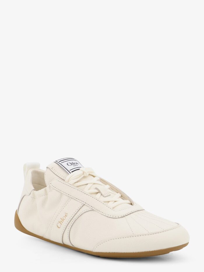 CHLOE' Kick Leather Sneakers With Side Logo