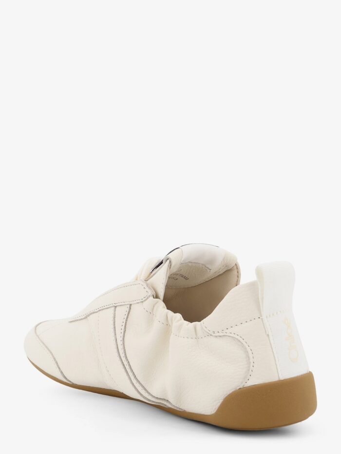 CHLOE' Kick Leather Sneakers With Side Logo