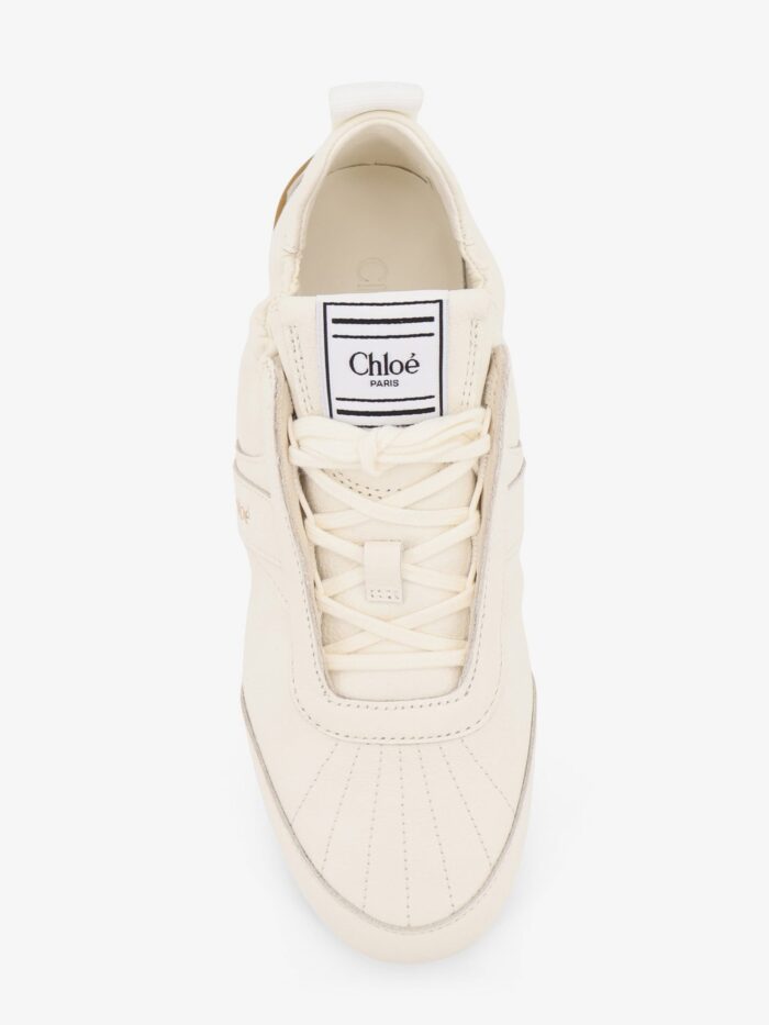 CHLOE' Kick Leather Sneakers With Side Logo