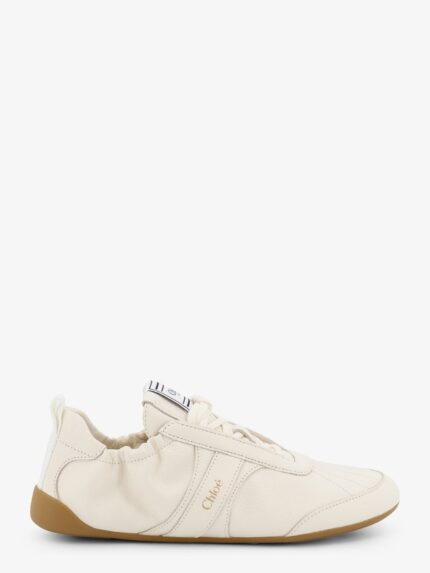 CHLOE' Kick Leather Sneakers With Side Logo