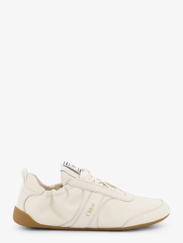 chloe' kick leather sneakers with side logo CHLOE' Kick Leather Sneakers With Side Logo