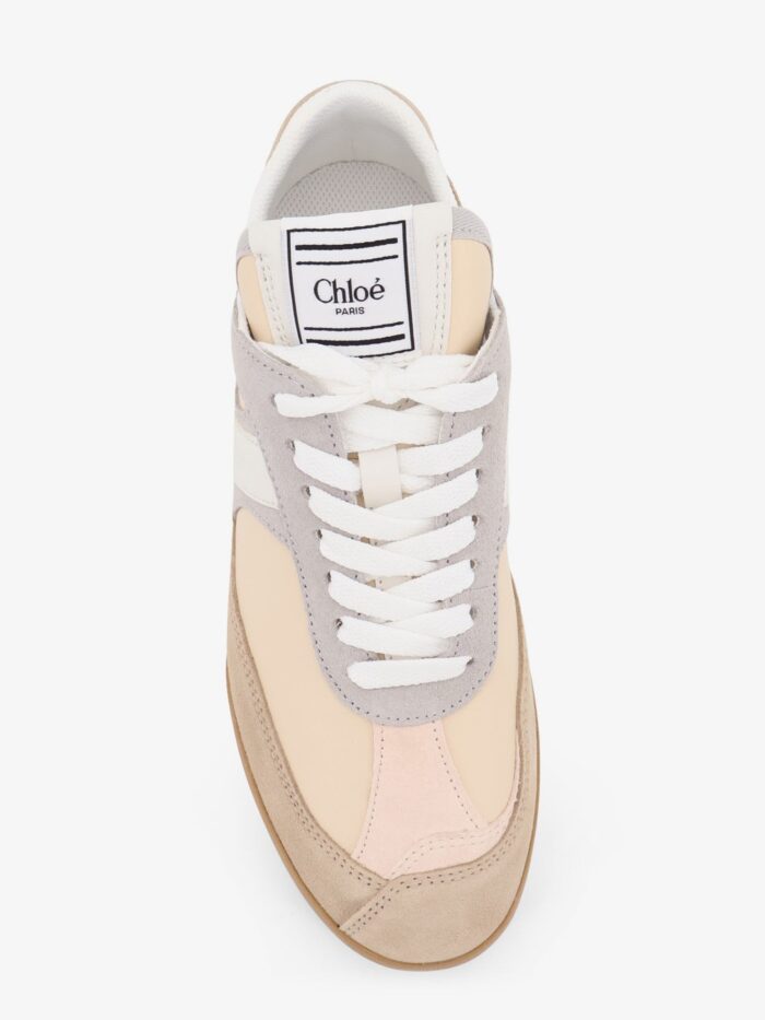 CHLOE' Kick Suede Sneakers With Contrasting Inserts