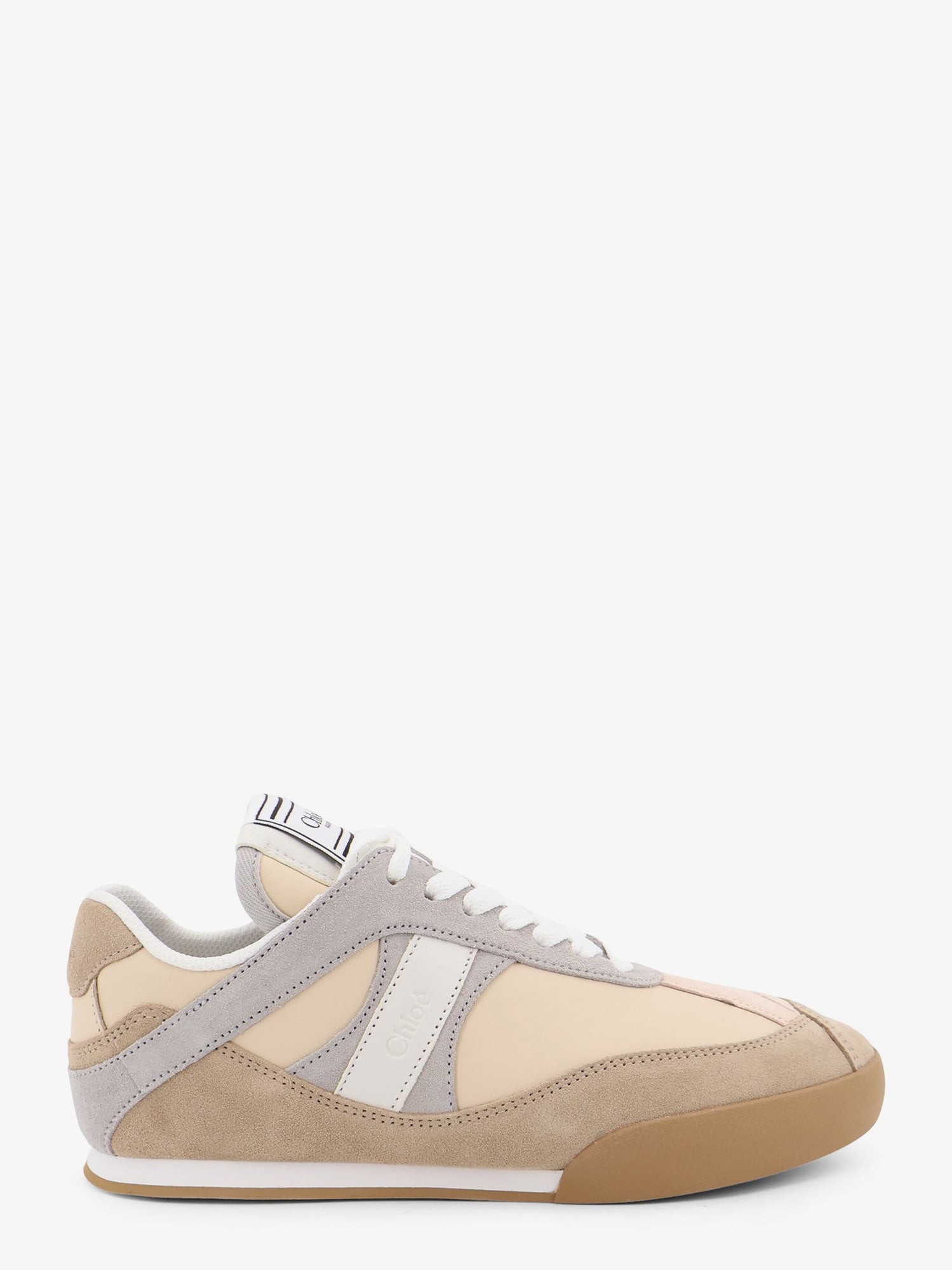 CHLOE' Kick Suede Sneakers With Contrasting Inserts