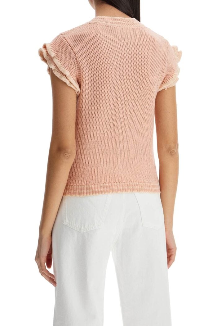 CHLOE' "knitted Vest With Ruffle