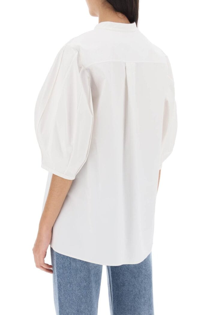 CHLOE' Lantern Sleeve Tunic Shirt