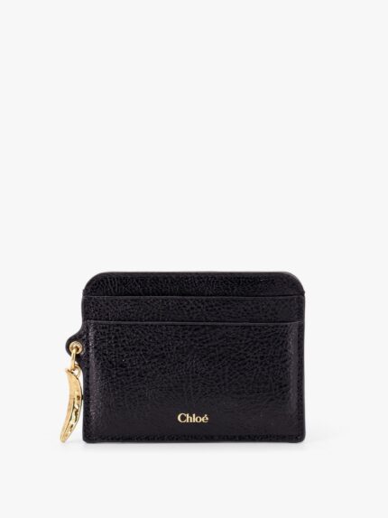 CHLOE' Leather Card Holder With Banana Charm