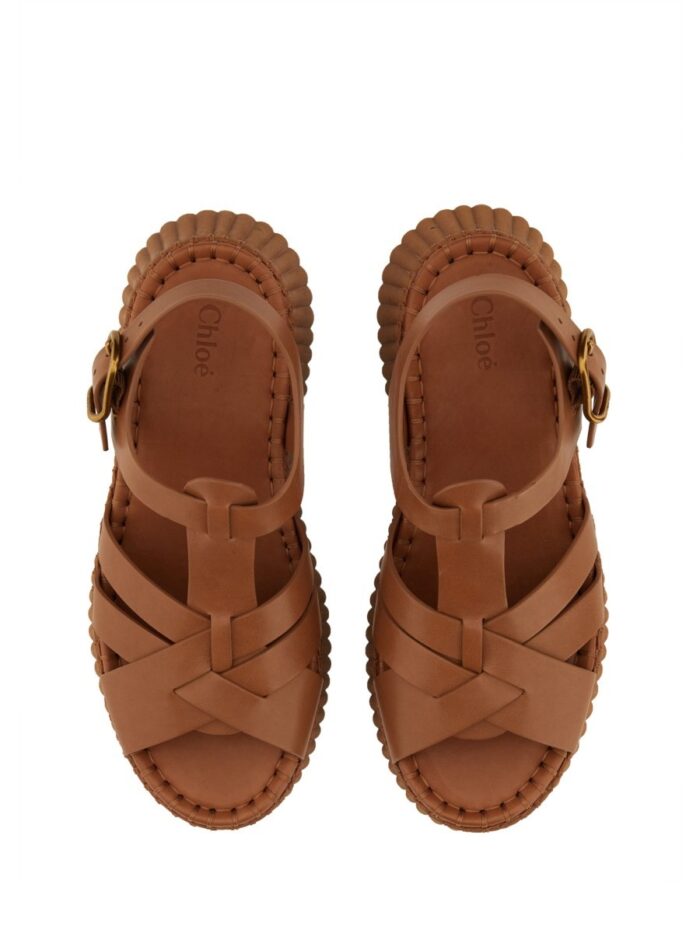 CHLOE' LEATHER SANDAL
