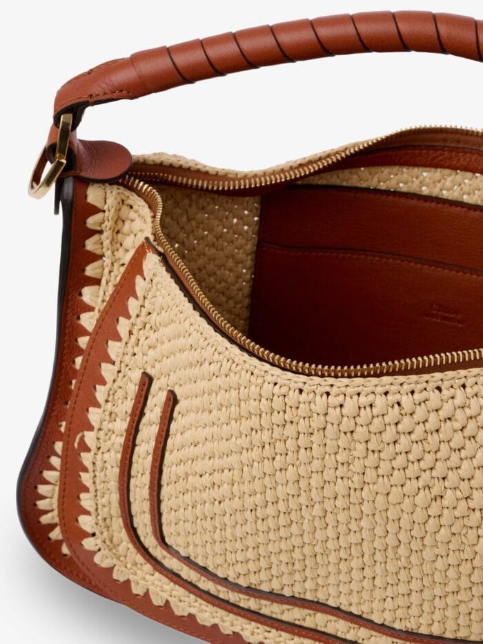 CHLOE' Marcie Raffia Shoulder Bag