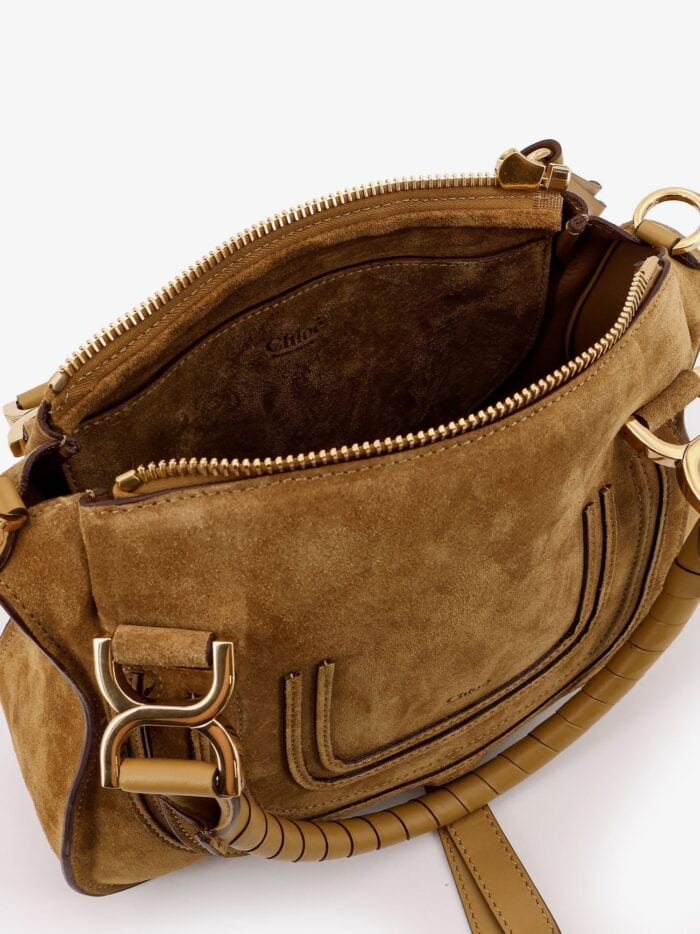 CHLOE' Marcie Small Suede Shoulder Bag