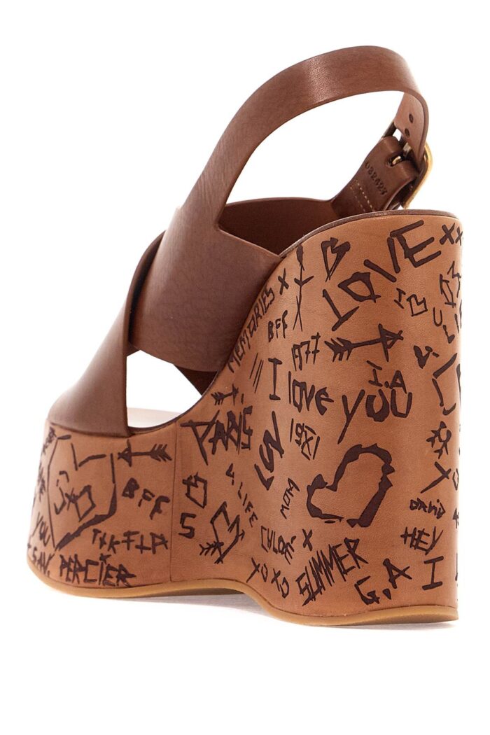 CHLOE' Maxime Wedge Sandals With Platform