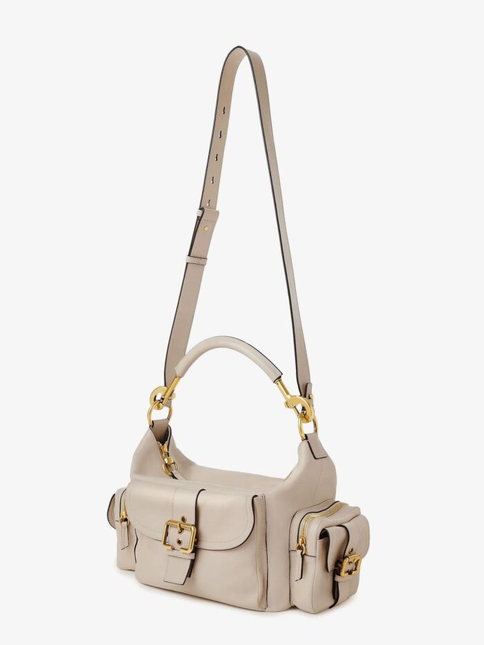 CHLOE' Medium Double Carry Leather Shoulder Bag
