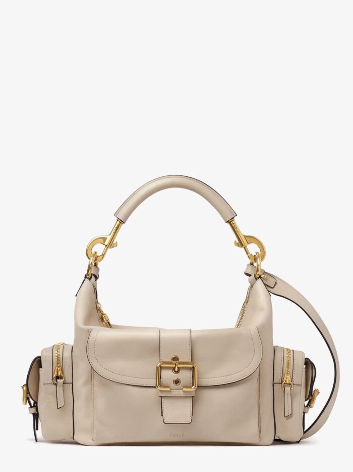 CHLOE' Medium Double Carry Leather Shoulder Bag