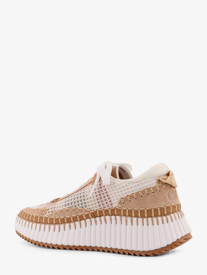CHLOE' Mesh Nama Low-top Sneakers With Suede Inserts