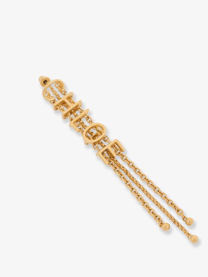 CHLOE' Mini Belt Brass Earrings
