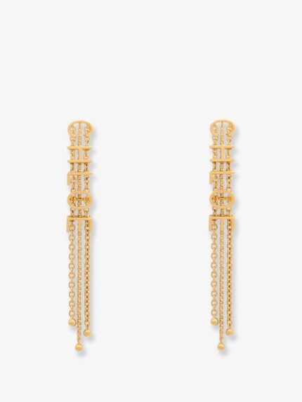 CHLOE' Mini Belt Brass Earrings