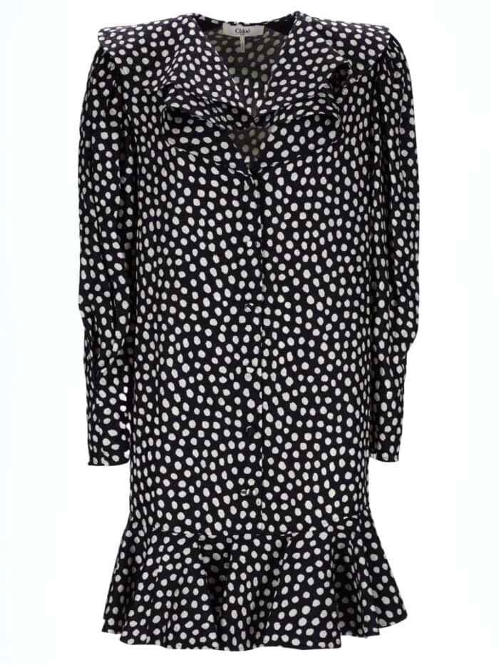 CHLOÉ MINI DRESS WITH COLLAR