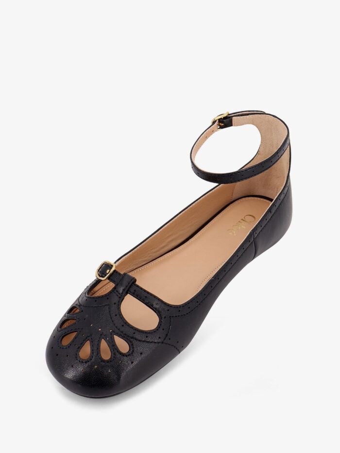 CHLOE' Misty Leather Ballerinas