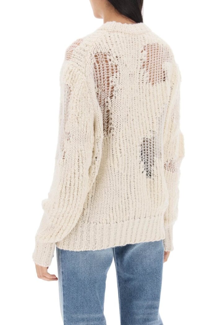 CHLOE' Mixed-stitch Knit Sweater