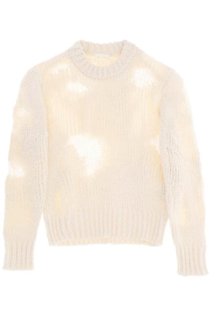 CHLOE' Mixed-stitch Knit Sweater