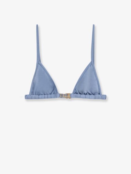 CHLOE' Nylon Bikini Top With Logo
