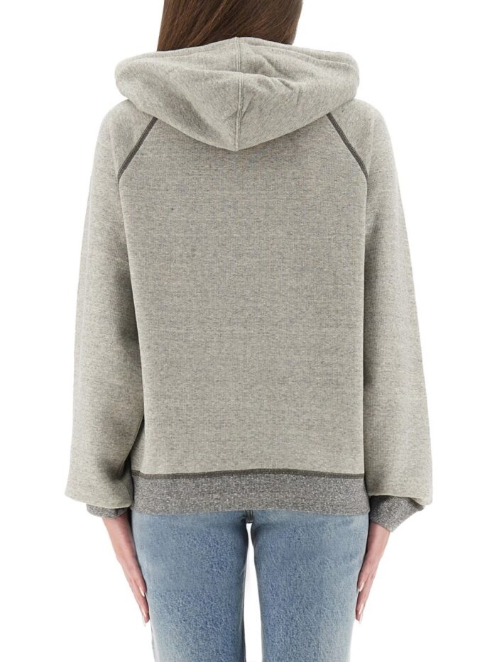 chloÉ oversized logo hoodie CHLOÉ OVERSIZED LOGO HOODIE