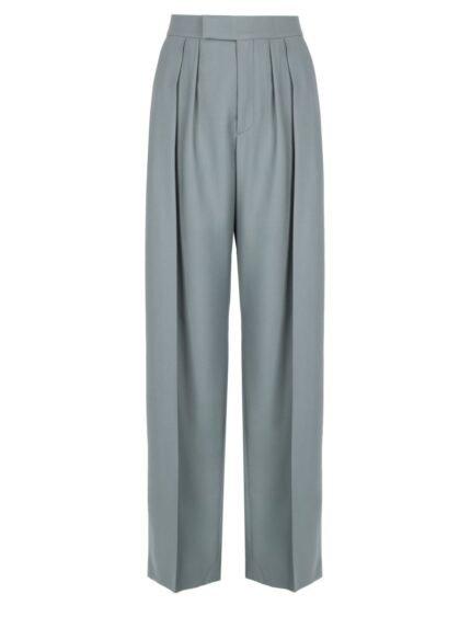 CHLOÉ PANTALONE A SIGARETTA SARTORIALE IN GABARDINE DI LANA