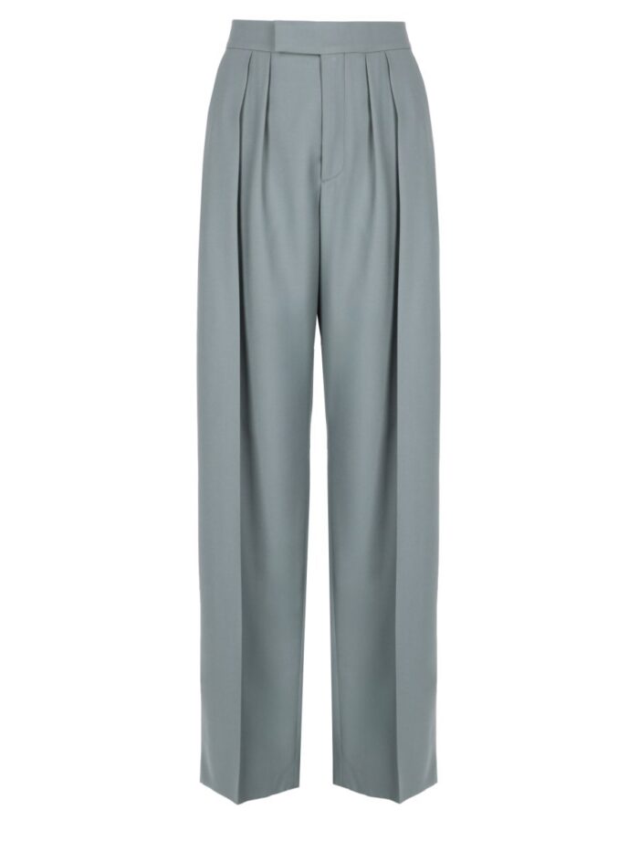 chloÉ pantalone a sigaretta sartoriale in gabardine di lana CHLOÉ PANTALONE A SIGARETTA SARTORIALE IN GABARDINE DI LANA