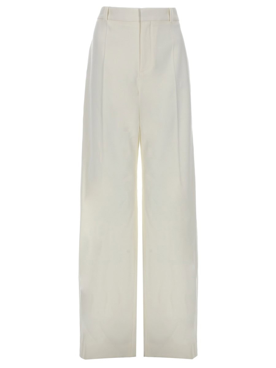 CHLOÉ PANTALONE SVASATO A VITA ALTA IN LANA