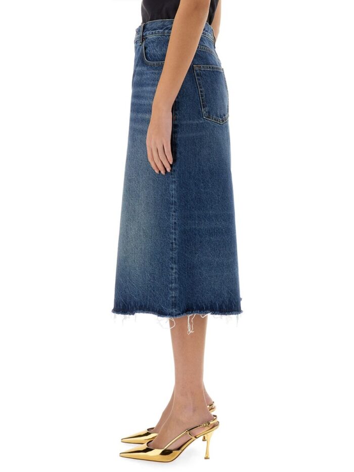 chloe' patchwork denim bermuda shorts CHLOE' PATCHWORK DENIM BERMUDA SHORTS