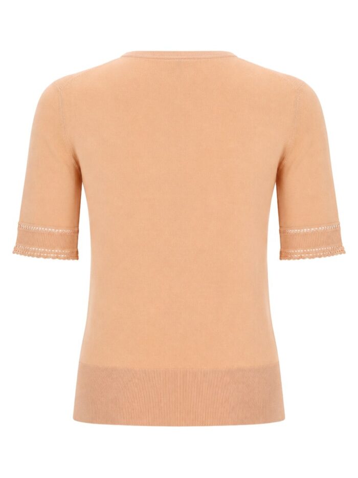 CHLOÉ PULLOVER A MANICHE CORTE IN MAGLIA DI LANA