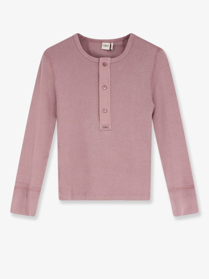 chloe' ribbed cotton t shirt CHLOE' Ribbed Cotton T-shirt