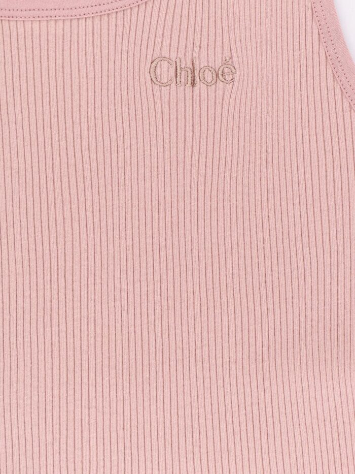 CHLOE' Ribbed Cotton Top