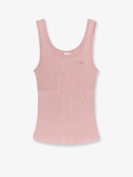 CHLOE' Ribbed Cotton Top