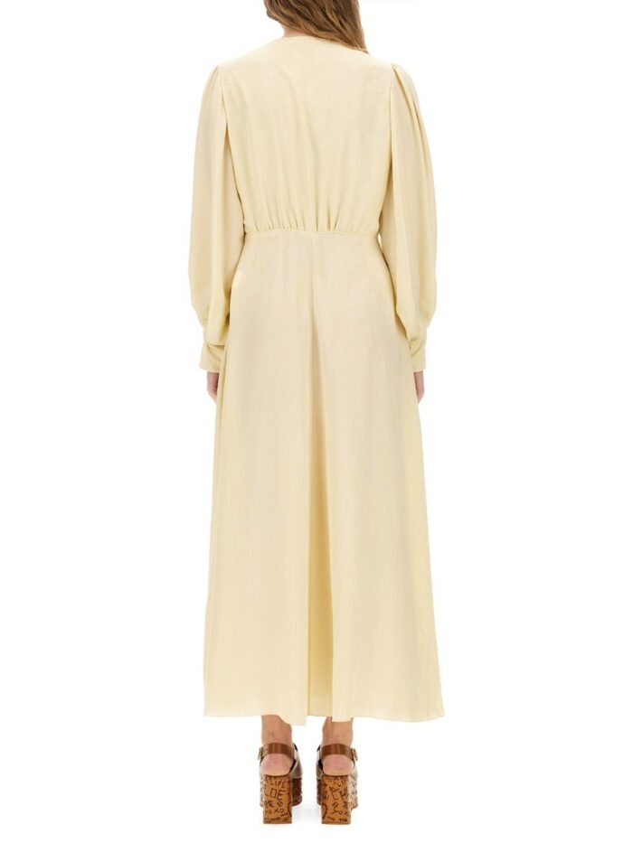 chloÉ ruched silk dress CHLOÉ RUCHED SILK DRESS