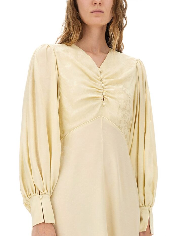 chloÉ ruched silk dress CHLOÉ RUCHED SILK DRESS