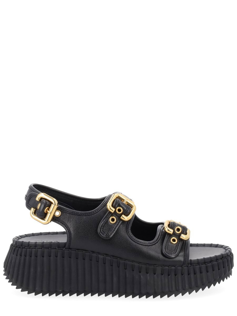 CHLOÉ SANDAL "NAMA" WITH WEDGE