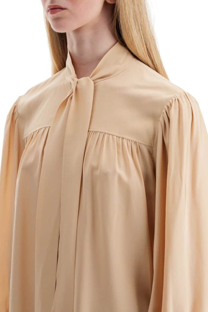 CHLOE' Silk Blouse With Lavallire