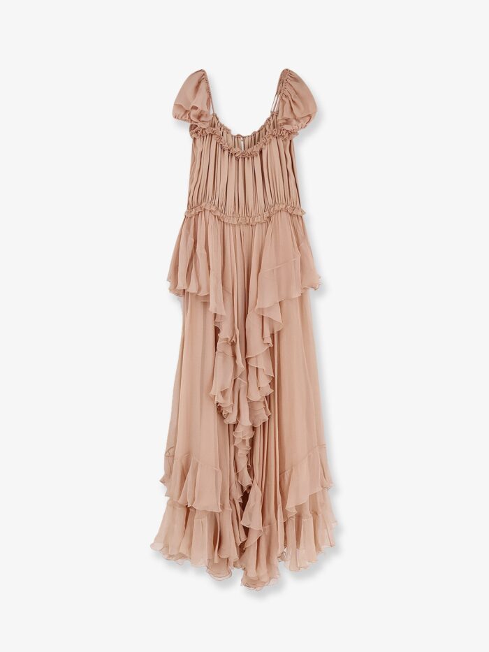 CHLOE' Silk Long Dress